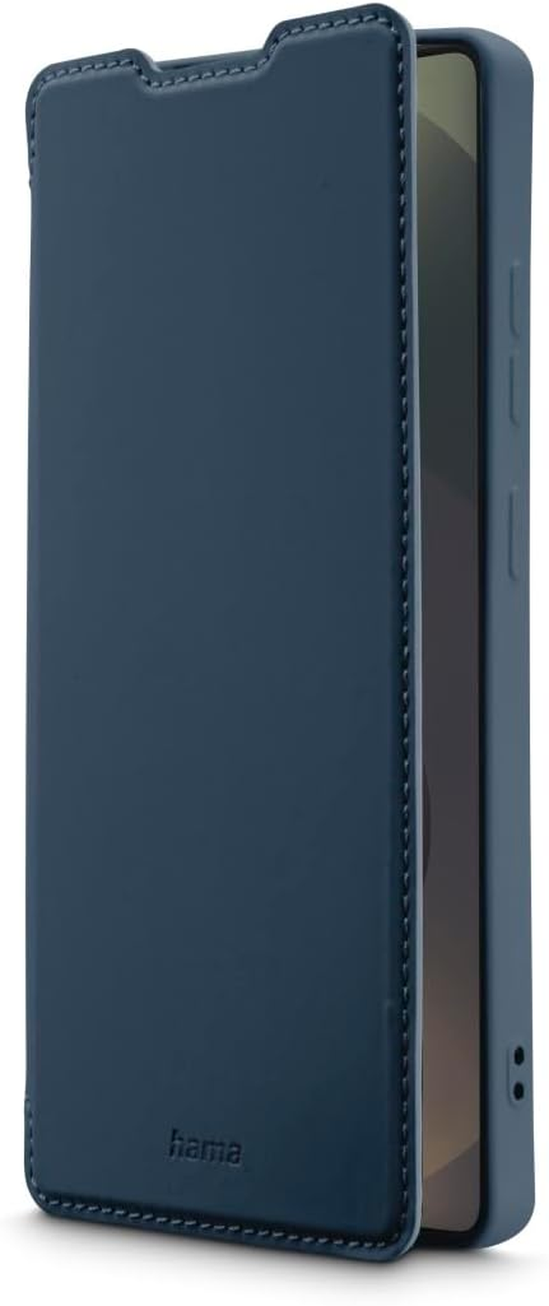 Hama Mobile Phone Case for Samsung Galaxy S25 Ultra (Mobile Phone Case, Flip Case, Case with 2 Card Slots, Shockproof, Scratch-Resistant, Elegant All-Round Protection, Soft, Slim, Soft Surface) Blue image number 4