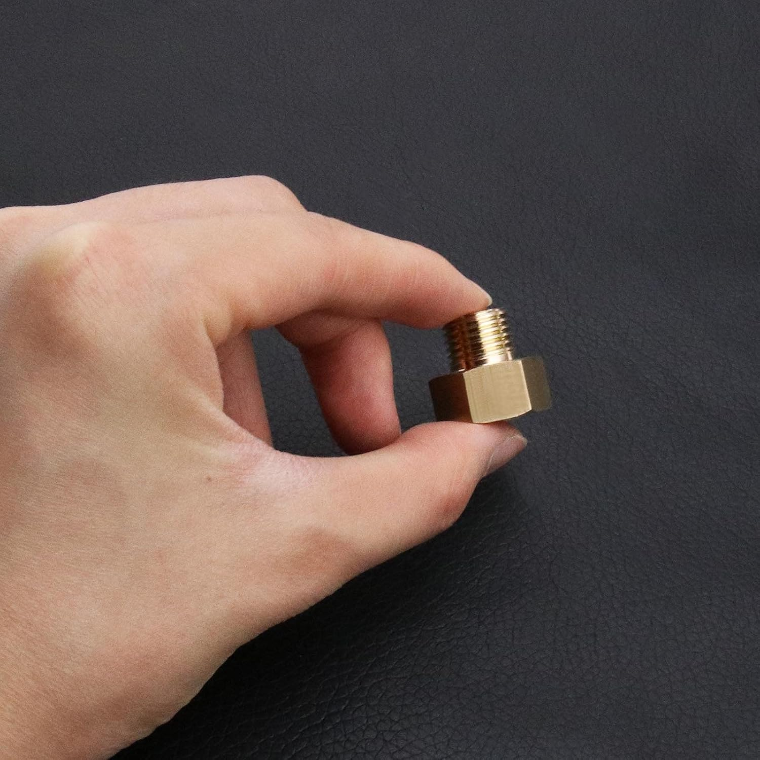 Emsea 4X Brass 3/8 Inch Female Pipe X 1/4 Inch Male Pipe Reducing Conversion Adapters image number 2