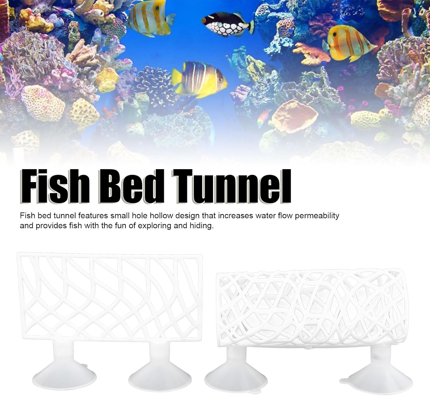 Betta Fish Tunnel, Safe Hollow Design Betta Sleeping Tube Betta Tunnel Swim Tube, Shrimp Guppies Hideout Betta Shelter Toys, Betta Fish Tank Accessories Decorations (White) image number 5