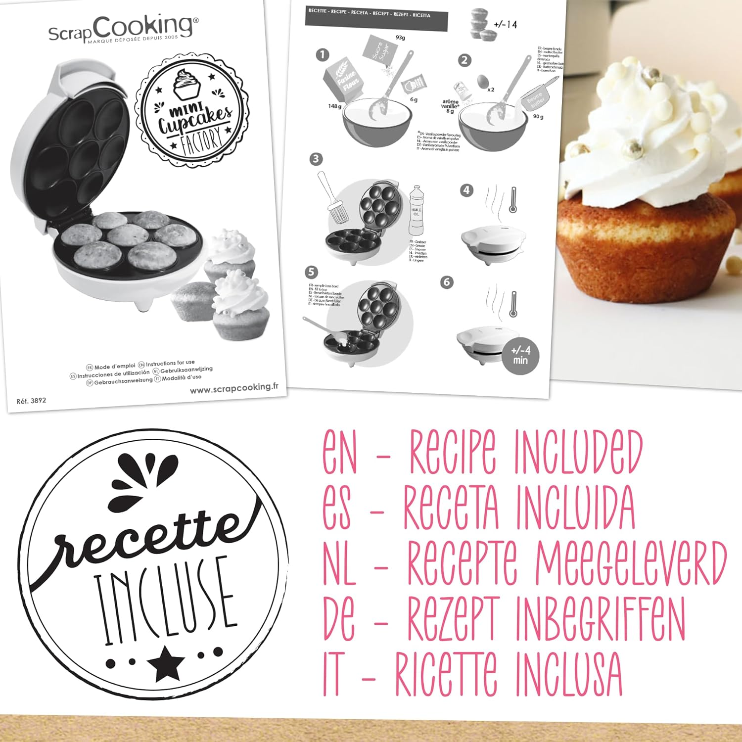 Scrapcooking - Mini Cupcakes Factory - Cupcake Maker - 3892 image number 2