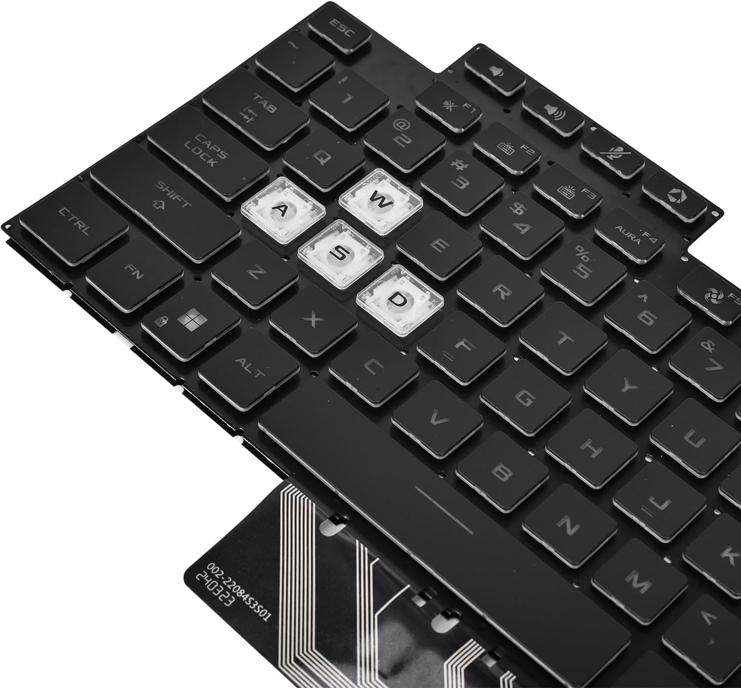 Replacement Backlit Keyboard for ASUS TUF A15 F15 FA507 FX507 FX507R A17 FA707 F17 FX707 & TUF Dash F15 FX517 Series Laptop with Per-Key RGB Colorful Keyboard US Layout image number 3