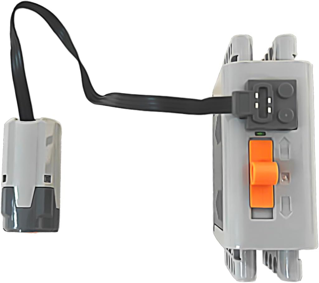 Pasyru Technik Motor Power Functions Set, 2-Piece Technology Power Functions Kit, Remote Control M-Motor Battery Box, Compatible with Large Brands image number 3