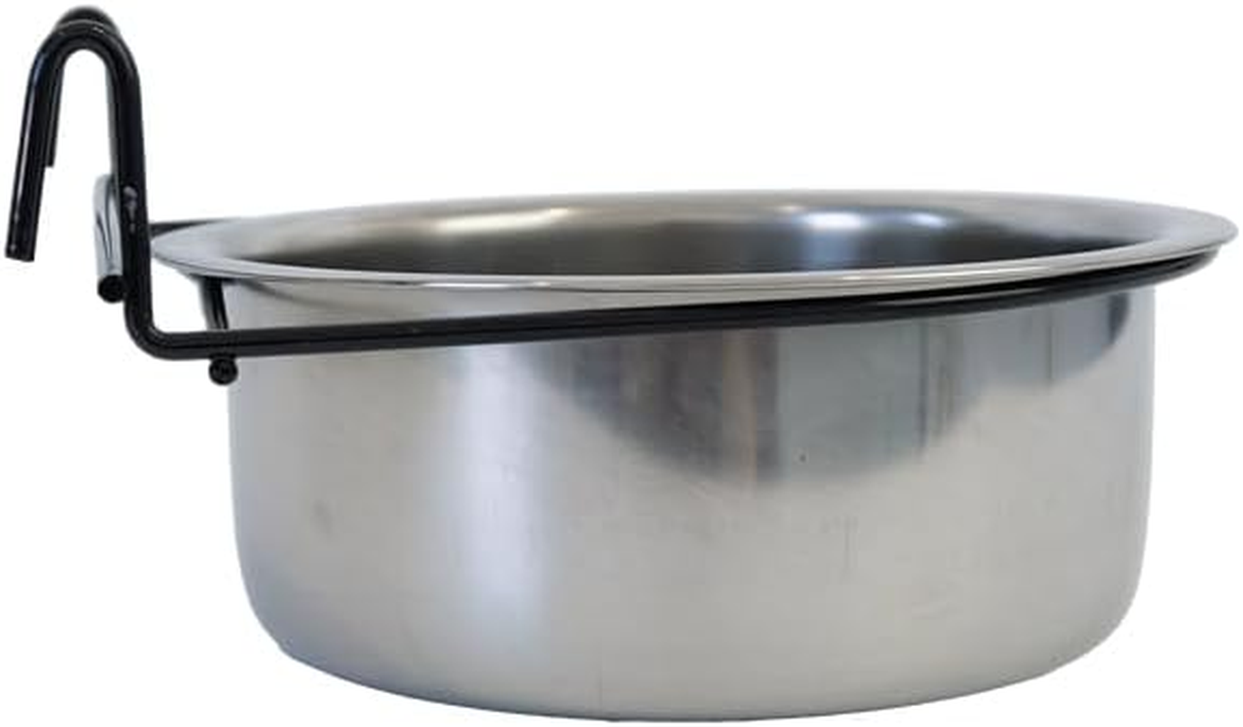 Paradise Stainless Steel Coop Cup with Hook 2500Ml, Durable Pet Feeding Bowl, Easy to Attach & Clean, Ideal for Birds & Small Animals, Rust-Resistant & Long-Lasting Design image number 4