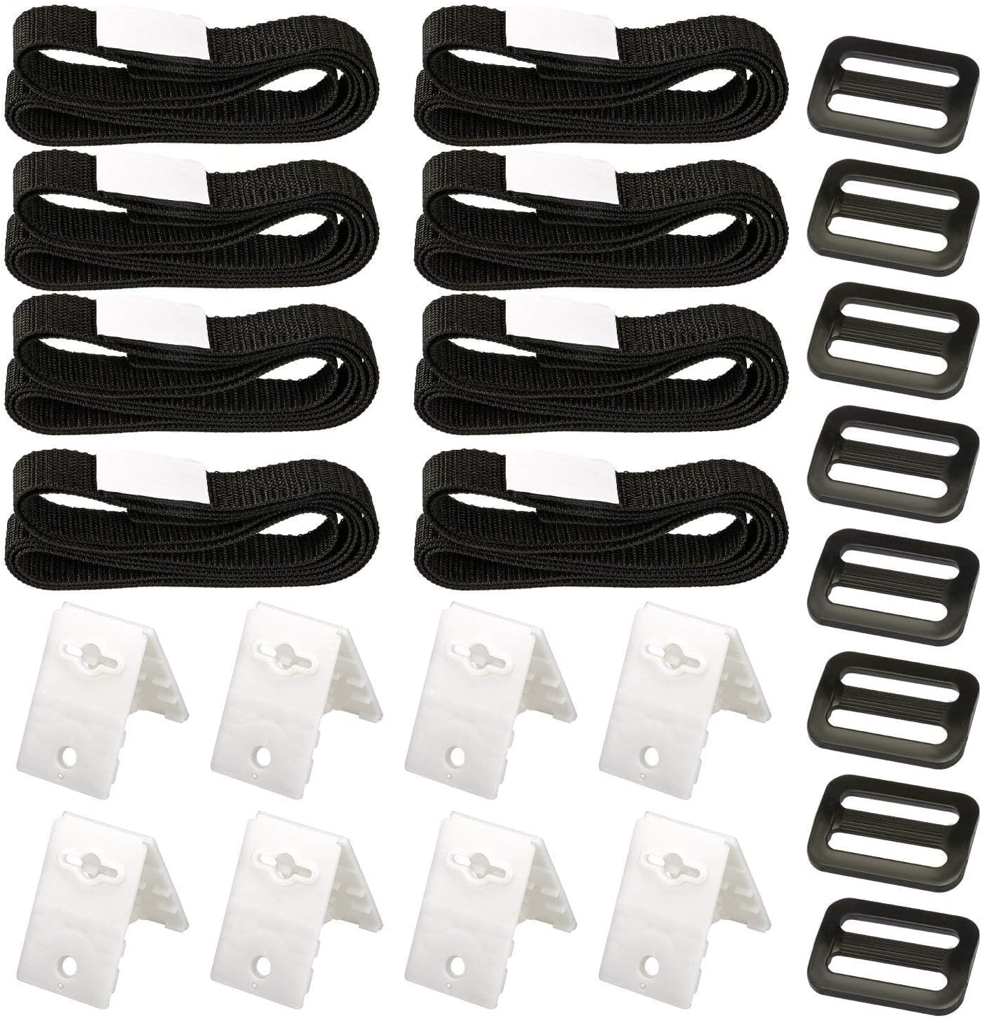 Solar Cover Reel Straps Kit, Universal Attachment for In-Ground Pool Solar Blankets, Includes 8 Nylon Straps, Buckles & Hardware image number 3