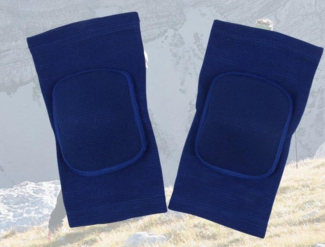 Soft Knee Pad Cover Tight Non-Falling Sponge Sleeves Breathable Flexible Elastic Support Protector Pad 2PCS (Blue, S) image number 2