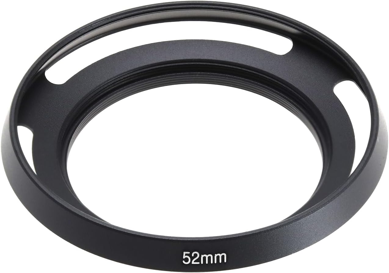 LT Easiyl 52Mm Lens Hood Compatible with FUJINON Xc15-45Mm F3.5-5.6 OIS PZ Lens Compatible with Fuji Fujifilm X-A5 X-T100 Clear Hole 49Mm, Black image number 5