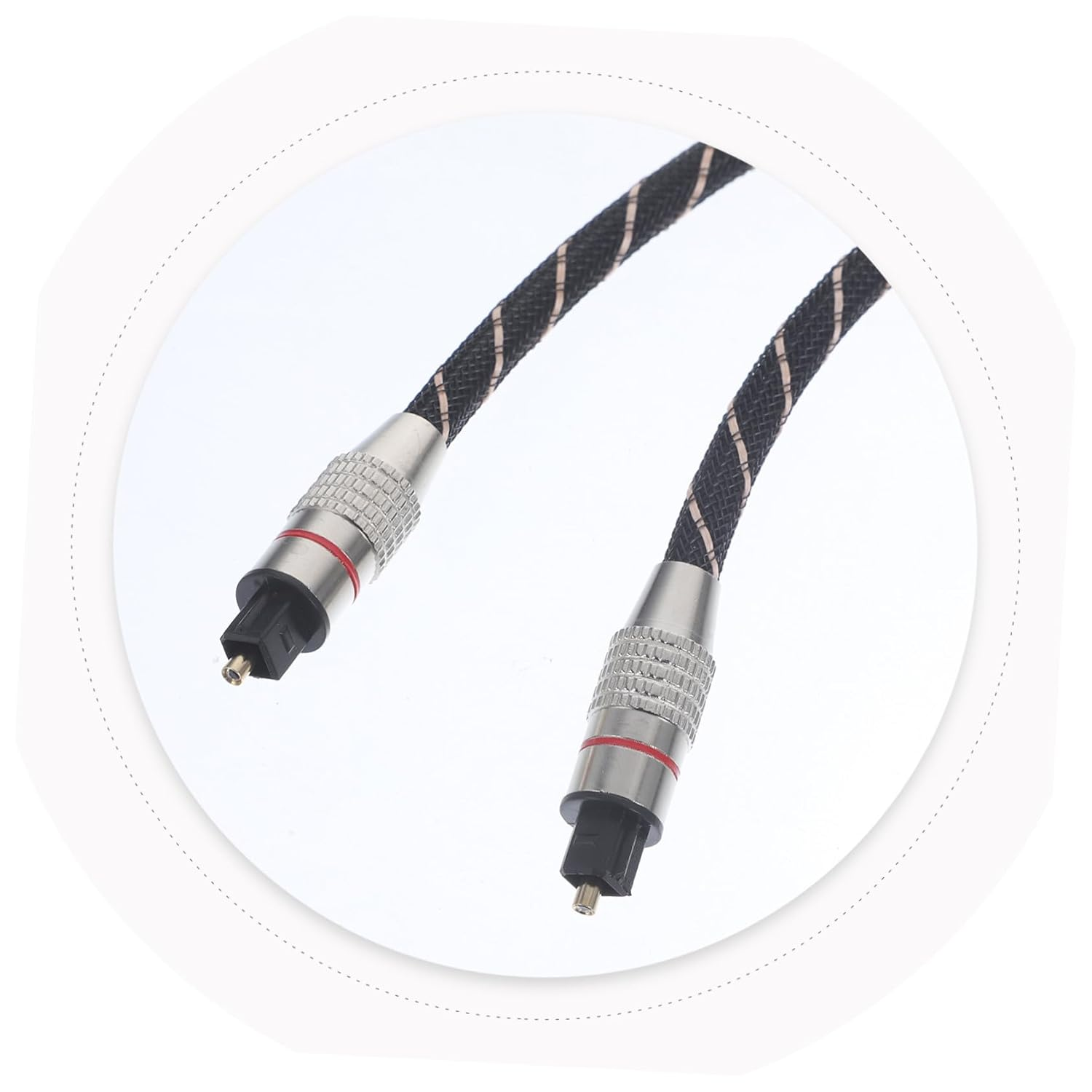 LALAFINA Optical Fiber Audio Cable Digital Audio Cord for Home Theater Fiber Optic Cables Channel Support Optic Cord for Tv and Sound Systems image number 3
