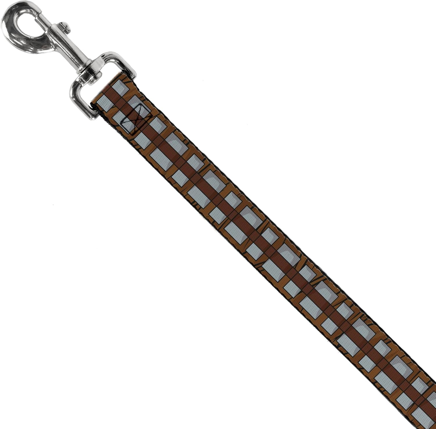 Dog Leash Star Wars Chewbacca Bandolier Bounding Browns Gray 6 Feet Long 1.0 Inch Wide