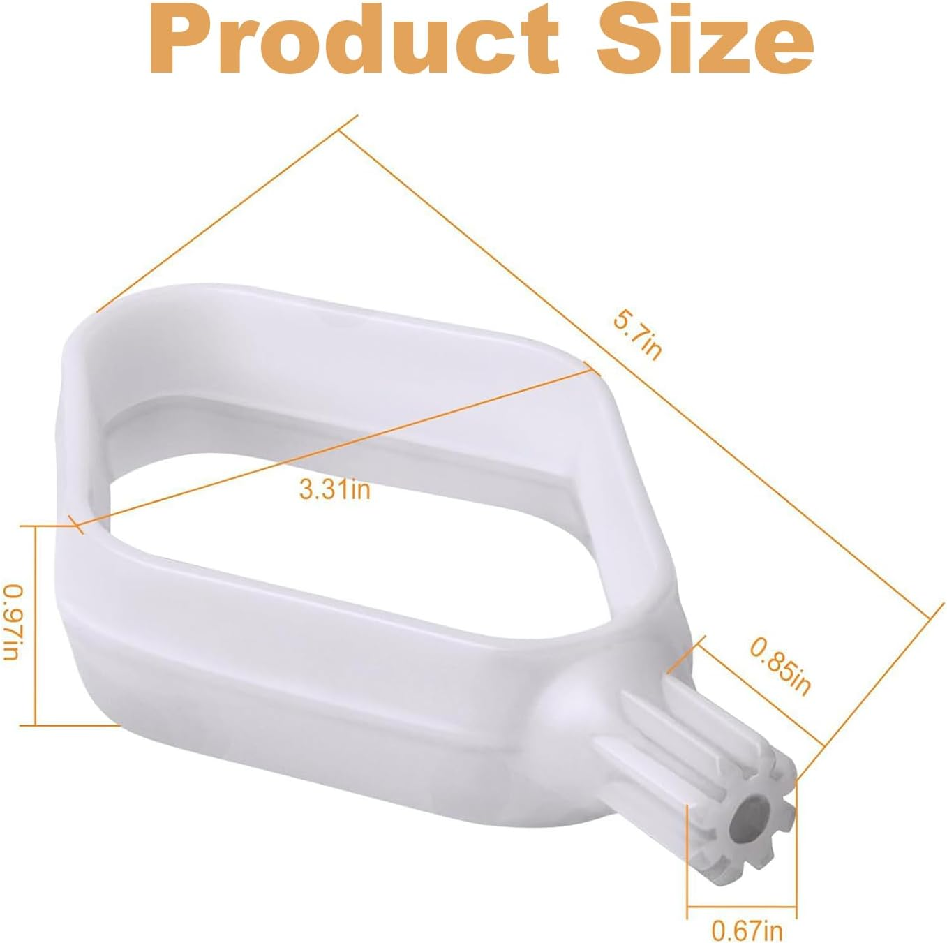 2 Pack Cookie Paddles Fit for BO-SCH Mixers,Cookie Dough Paddles Replace for BO-SCH Universal&Universal plus Mixer,Food Grade image number 6