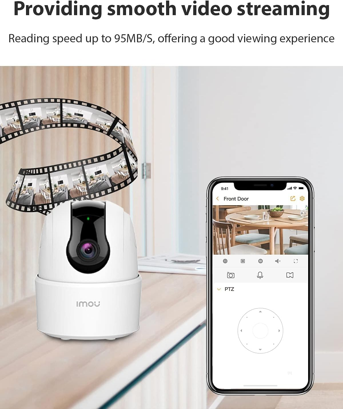 Imou 128GB Micro SD Card-Class 10 High Speed TF Flash Memory Card, Micro SD SDXC Card, up to 100Mb/S, UHS-I U1