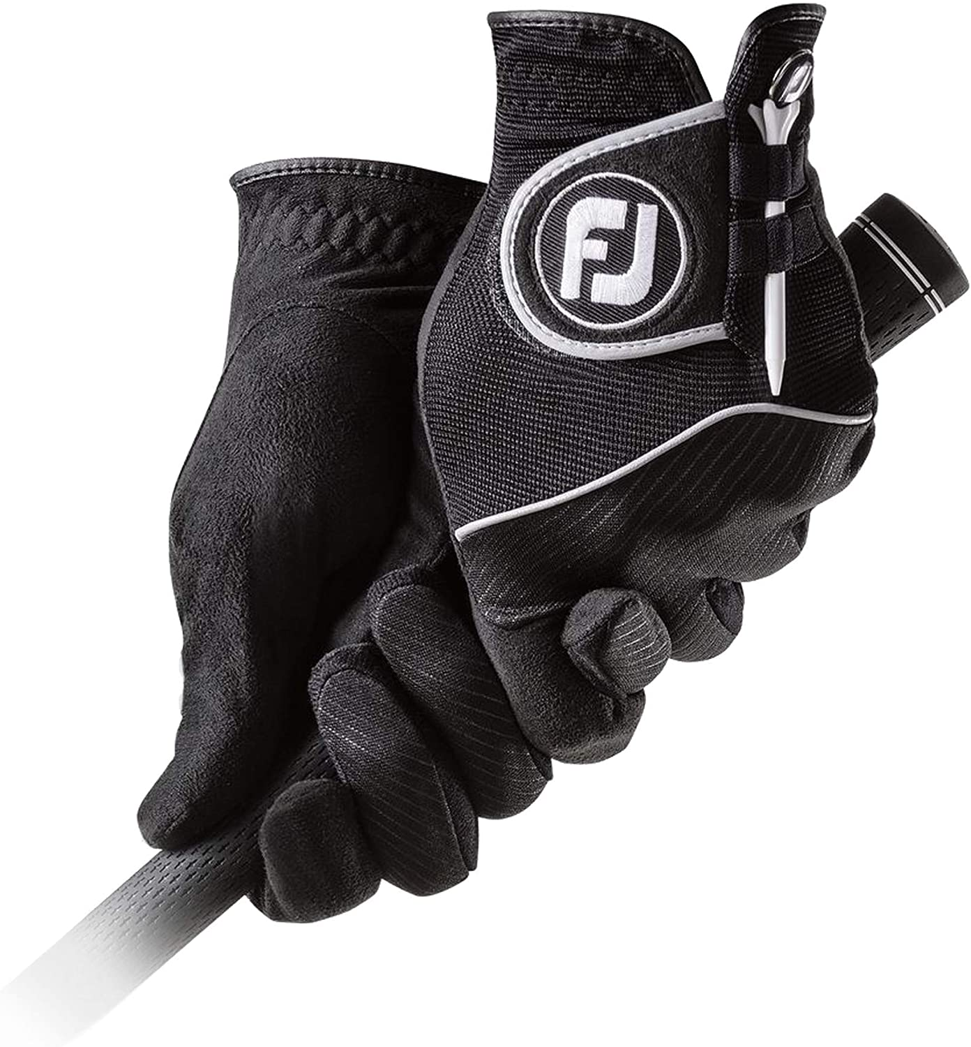 Footjoy Men'S Raingrip Golf Gloves, Pair (Black) image number 2