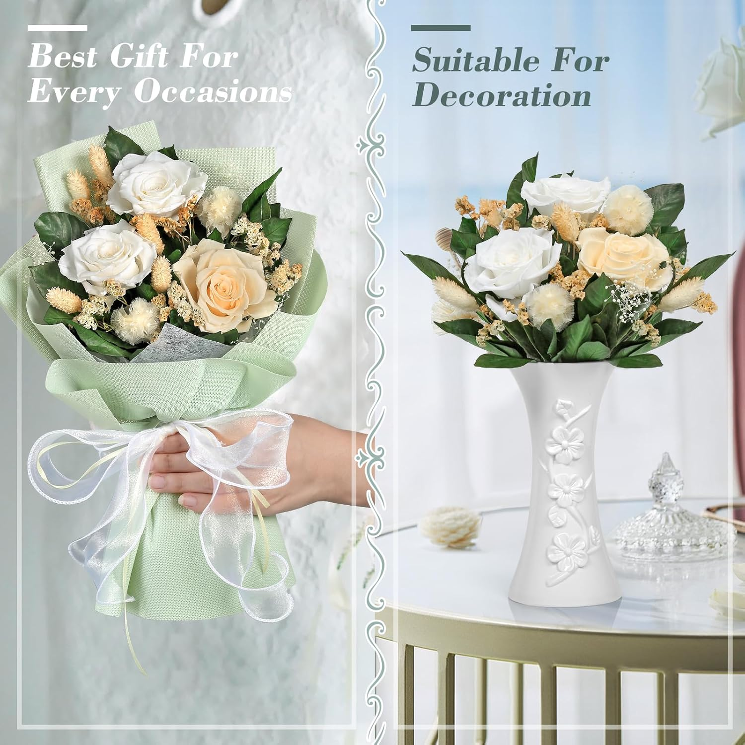 Bloom&lsquo;S Diary Preserved Flower Bouquet, Long Lasting Forever Roses Bouquet, Gift, Valentine'S Day, Mother'S Day, Anniversary, Birthday image number 4