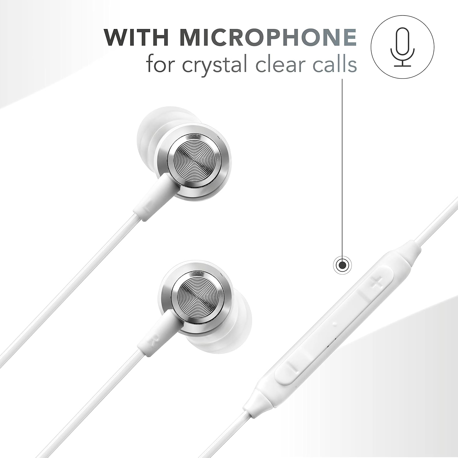 Music Sound Ergonomic Wired In-Ear Headphones with Lightning MFI Connection - White image number 3