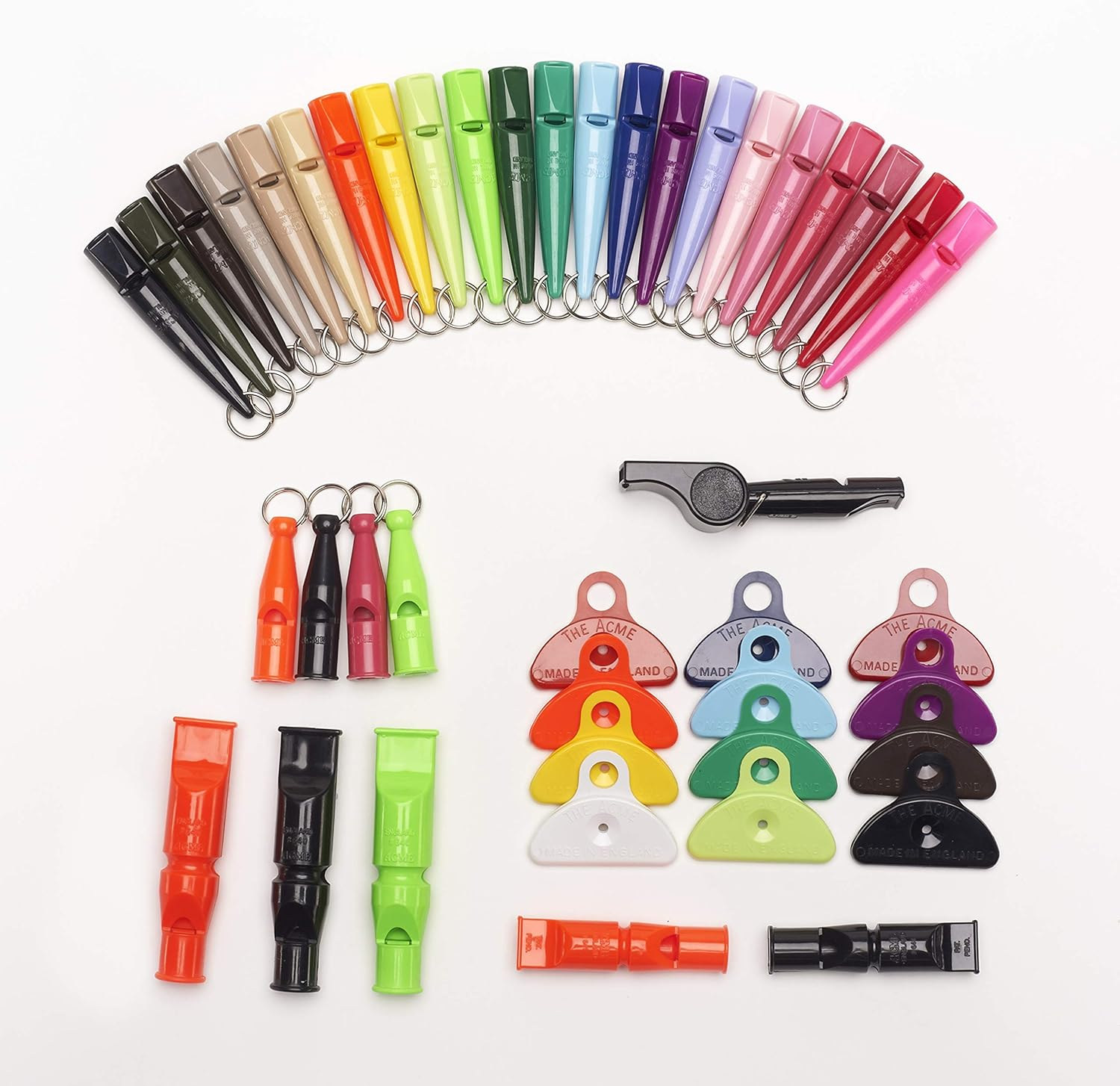 Acme 576 Black Shepherds Mouth Plastic Whistle Black image number 1