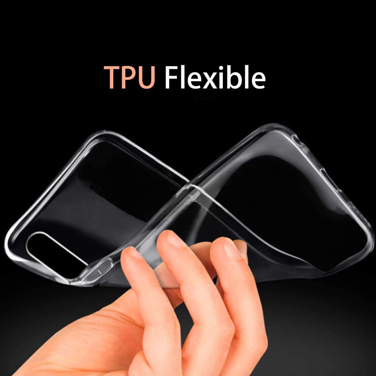 Captor Samsung A70 / A70S Clear Case, TPU Soft and Thin Silicone Case Full Body Protection with Raised Edge for Screen and Camera image number 3