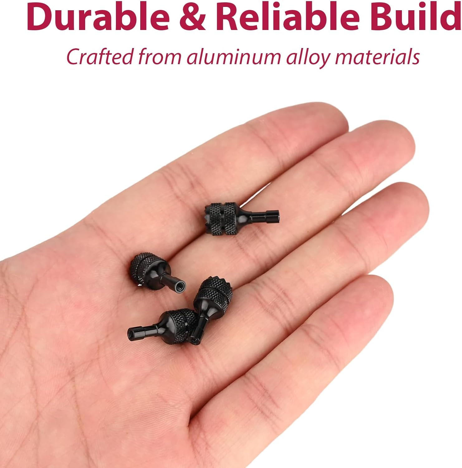 NICECRAFT 4 Pcs Aluminum Alloy Remote Controller Sticks Joystick for DJI RC/RC2 for Mini 3/Mini 3 Pro/Mini 4 Pro/Air 3/3S/Air 2S/Neo/Mavic 4 Pro/Mavic 3/Mavic 3 Pro/Mavic 3 Drone Replacement (Black) image number 1