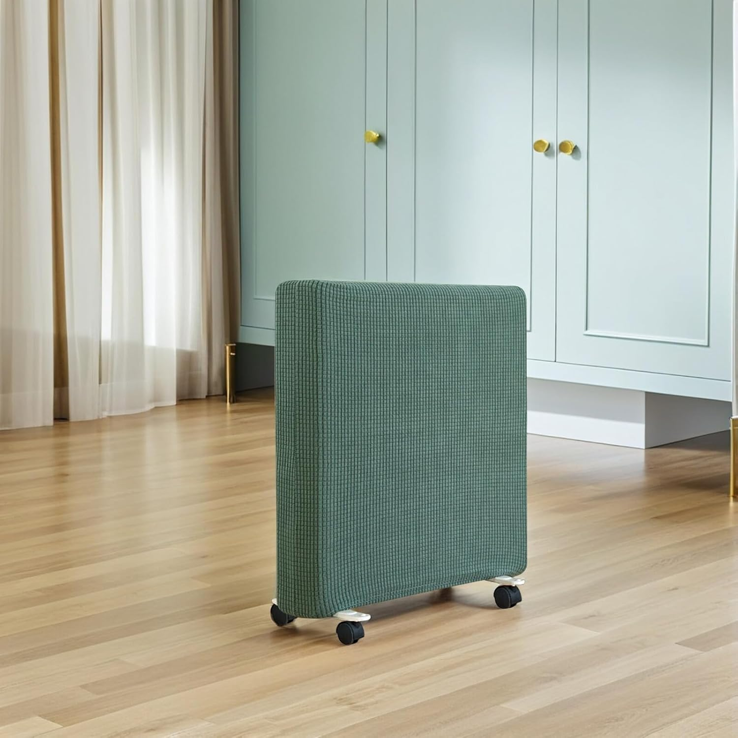 SEWACC Washable Protective Heater Cover for Radiators and Indoor Space Heaters Breathable Dustproof Dust Cover with Air Permeability for Home Office Hotel Use Matcha Green Large image number 4