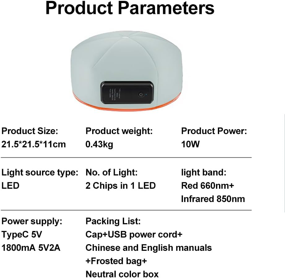 Red Light Hair Growth Beanie, Revitalize Your Hair with the Power Laser Hair Growth Cap, Red Light Laser Hair Growth Cap, Red Light Hair Growth Hat (Wireless) image number 1