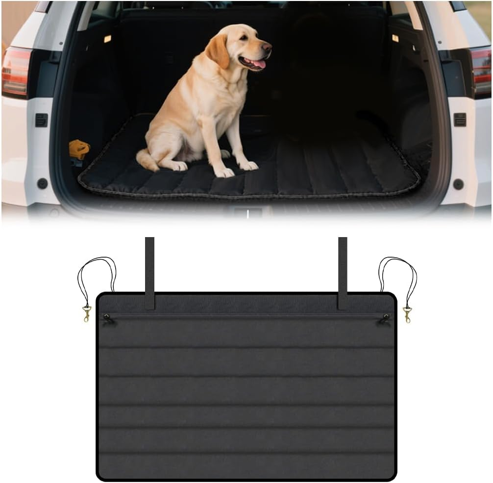 Large Bumper Guard for Cars, 38 X 25 Inch Foldable Vehicle Rear Bumper Cargo Protector Mat Prevent Scratches during Loading & Unloading, Auto Trunk Pad, Universal for SUV Van Truck image number 4