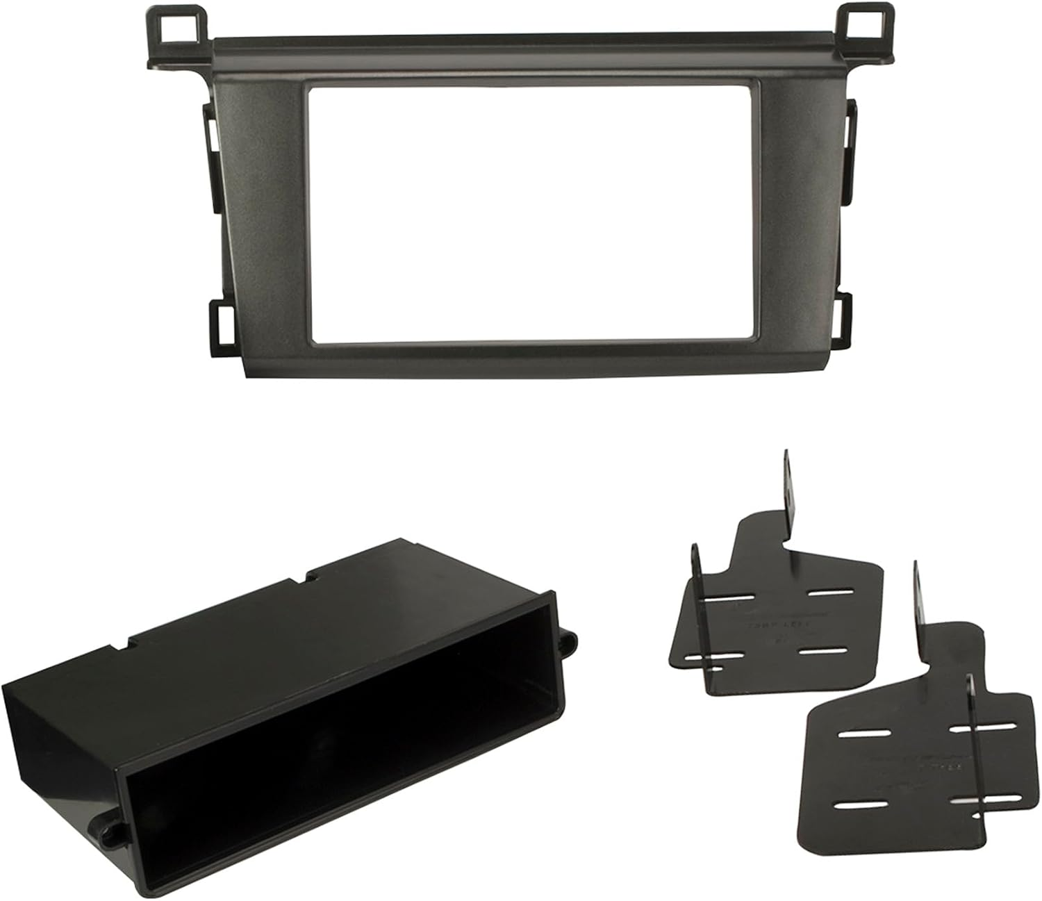 Scosche TA2115B Compatible with 2013-18 Toyota Rav4 ISO Double DIN & Din+Pocket Dash Kit Black image number 6