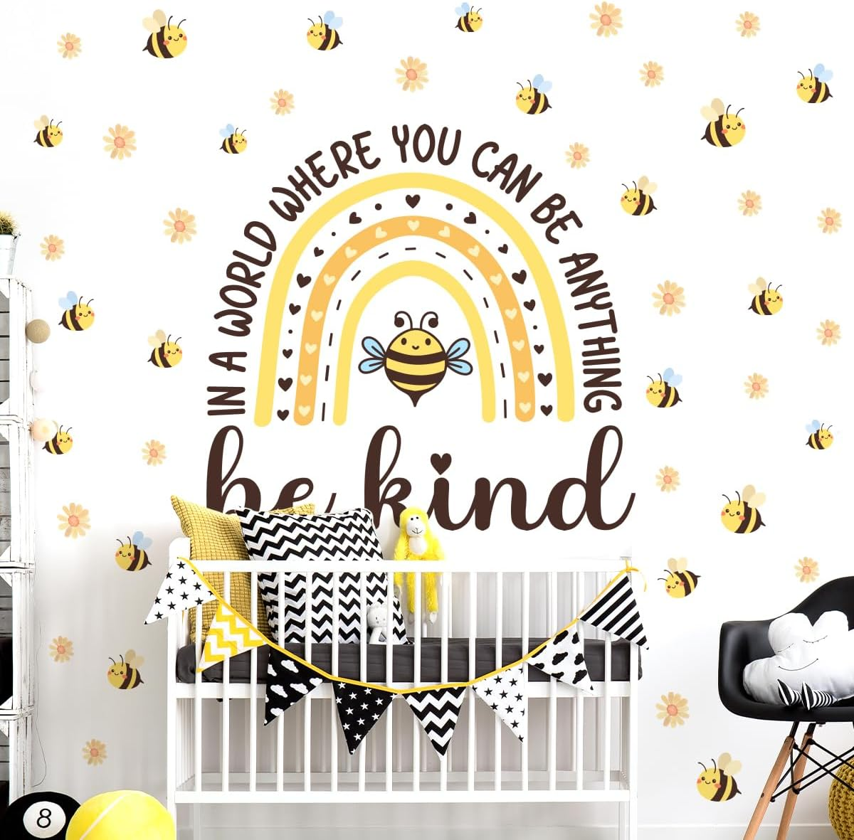 Clothmile 55.1 X 15.7 Inch Watercolor Jungle Animal Wall Decals Forest Animal Wall Sticker Elephant Tiger Giraffe Wall Decals for Kids Baby Nursery Playroom Bedroom Classroom Kindergarten Wall Decor