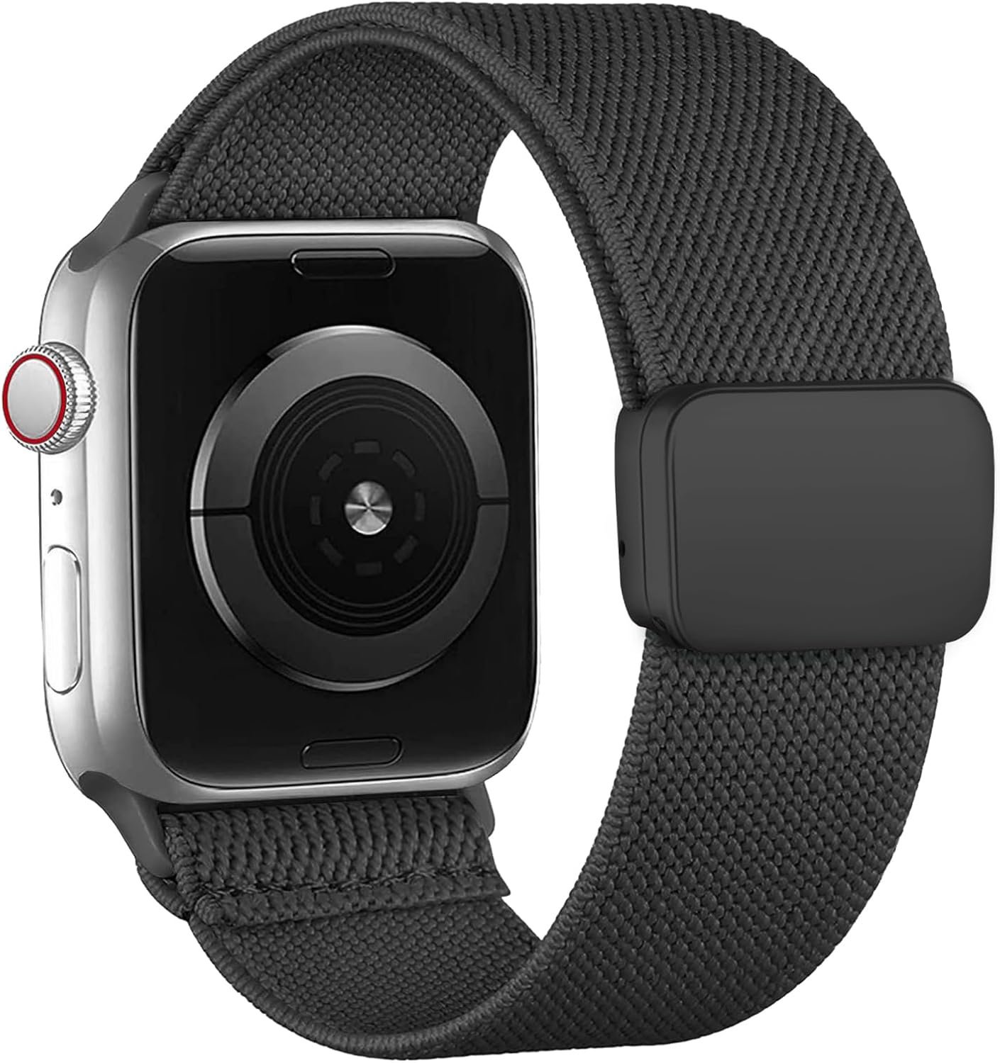 Magnetic Stretchy for Apple Watch Band 46Mm 42Mm 45Mm 44Mm 40Mm 49Mm 41Mm 38Mm Women Men,Nylon Sport Loop Elastic Adjustable Strap for Iwatch Ultra 3 2/Ultra/Se 3/Se/2Nd/Series 11 10/9/8/7/6/5/4/3