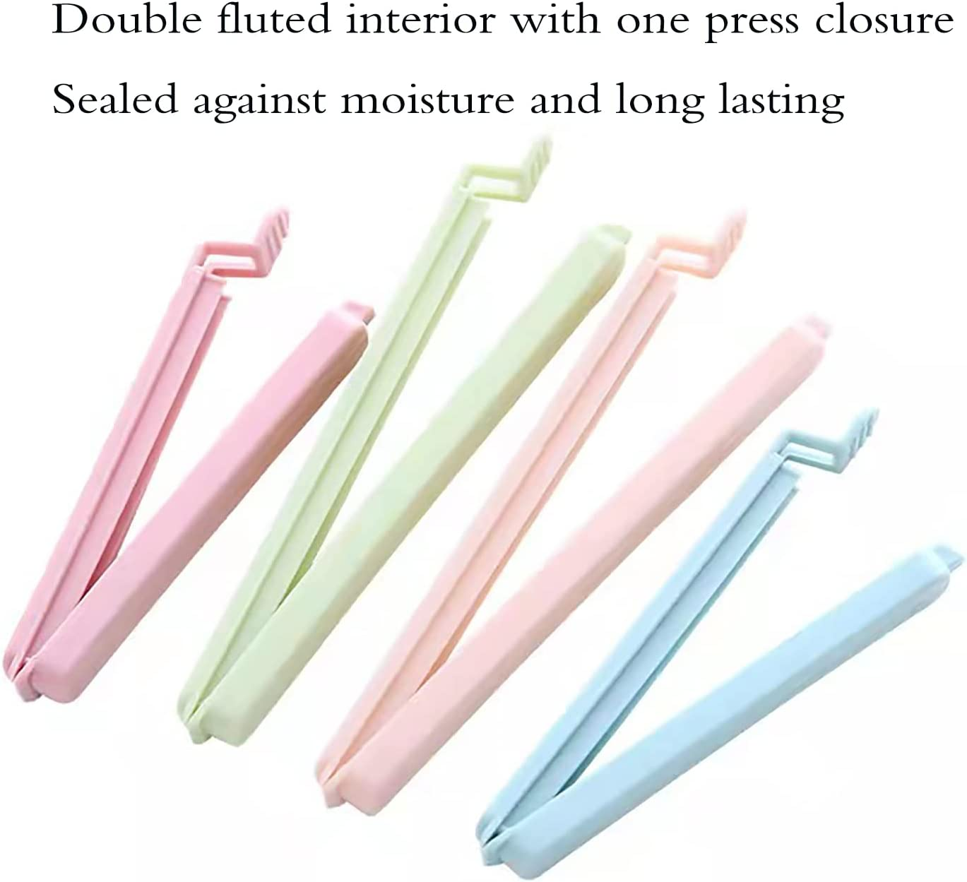 12 Pieces Sealing Clip Set for Snack Bags, Food Preservation Clips Small Plastic Bags Food Sealing Clips, 6 Pieces 15.5 * 1.5 Cm and 6 Pieces 12 * 1.5 Cm image number 4