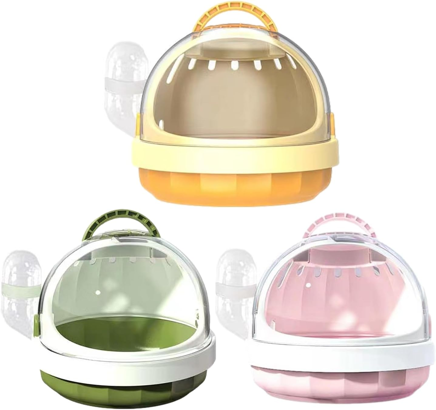 Hamster Travel Carrier Bag | Panoramic View Small Animal Pet Carrier with Detachable Water Bottle | Conveniently Transport Your Guinea Pig or Rabbit in Style image number 4