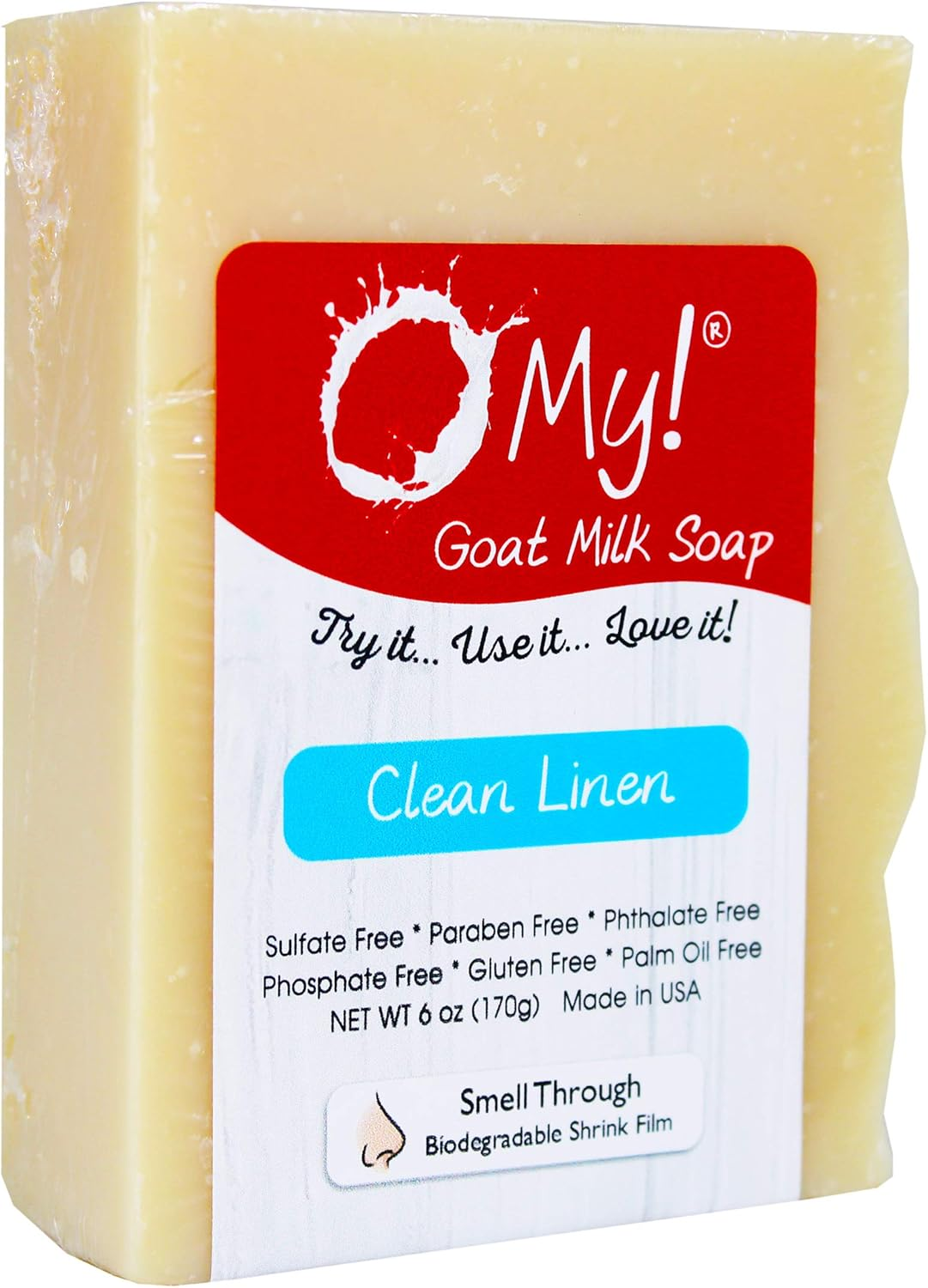 O My! - Goat Milk Soap Clean Linen - 6 Oz. image number 3