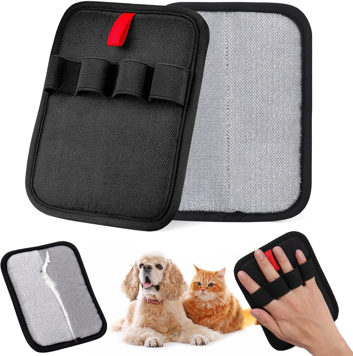 VICDUEKG Fellmagnet, 2025 Pet Hair Remover Glove, Pack of 2 Reusable Fur Magnetic Gloves, Cat Grooming Gloves for Clothes, Car Seats, Sofas image number 5