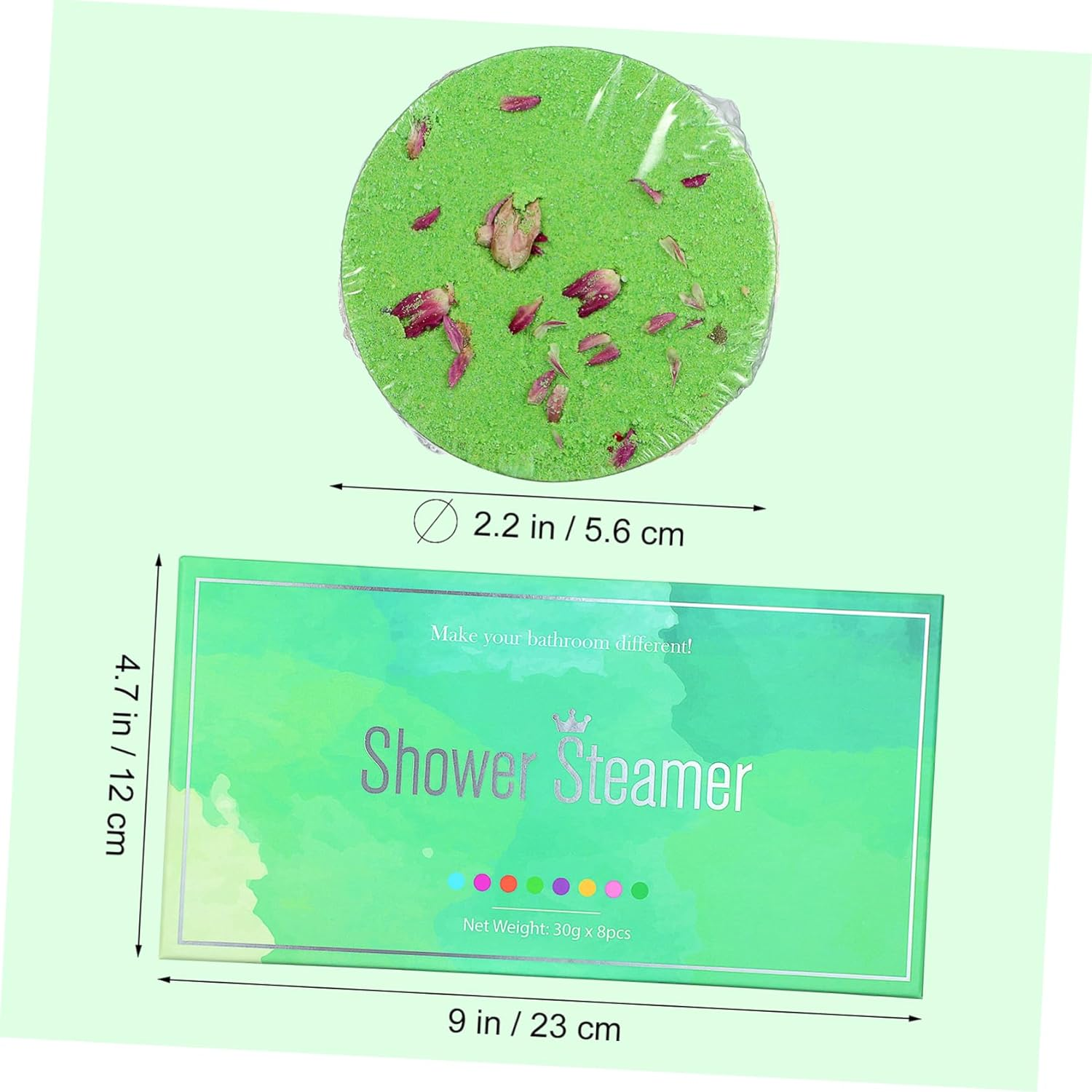 HONITANO 8Pcs Aroma Bath Tablets Essential Oil Sea Steamers for Relaxation Skin Nourishment Fatigue Relief for Experience