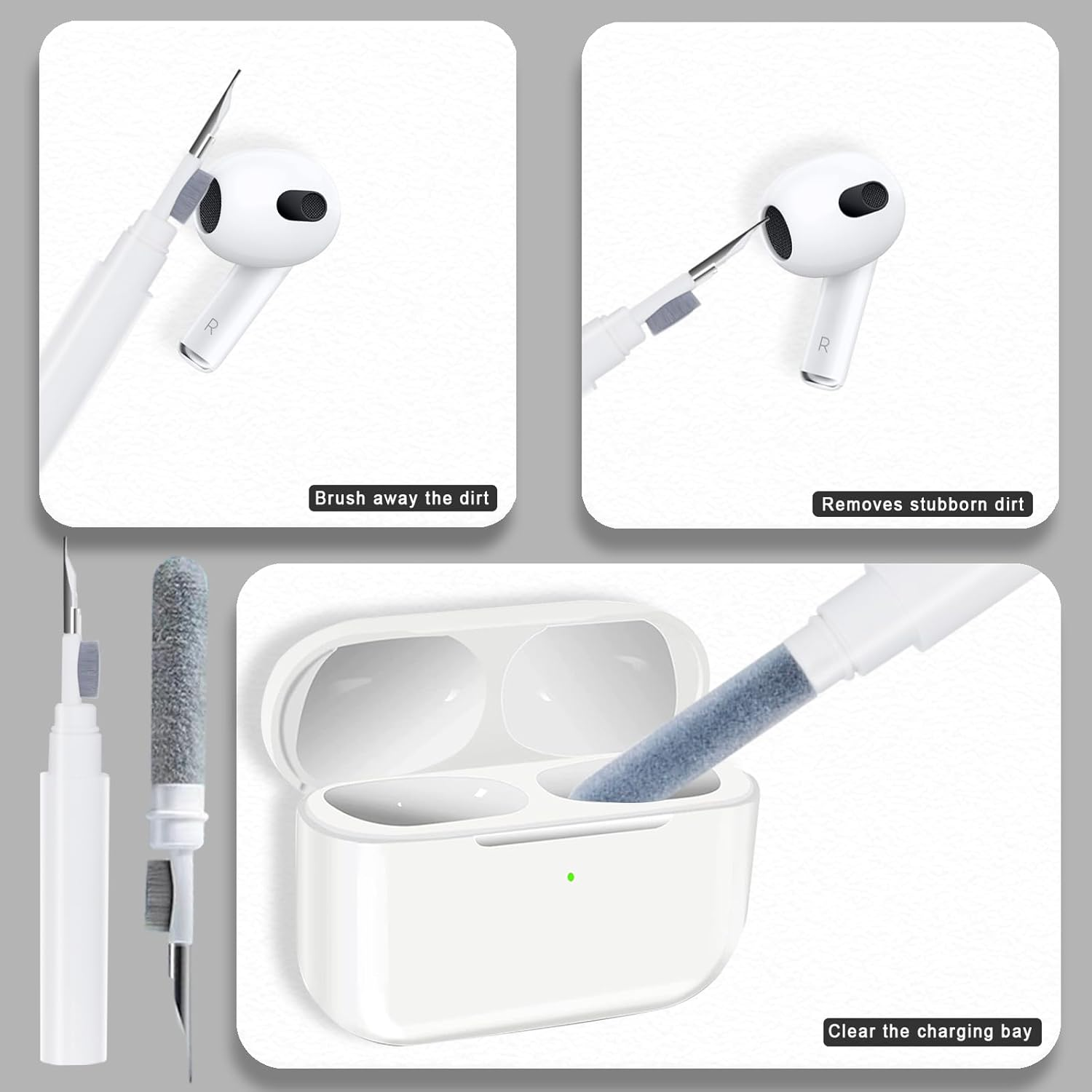 Compatible with Airpods Pro 2Nd Generation Case Cover with Secure Lock, Military Hard Shell for Airpods Pro 2 Case, Shockproof for Airpods Pro 1St Gen Skin with Cleaner Pen Kit for Men Women image number 1