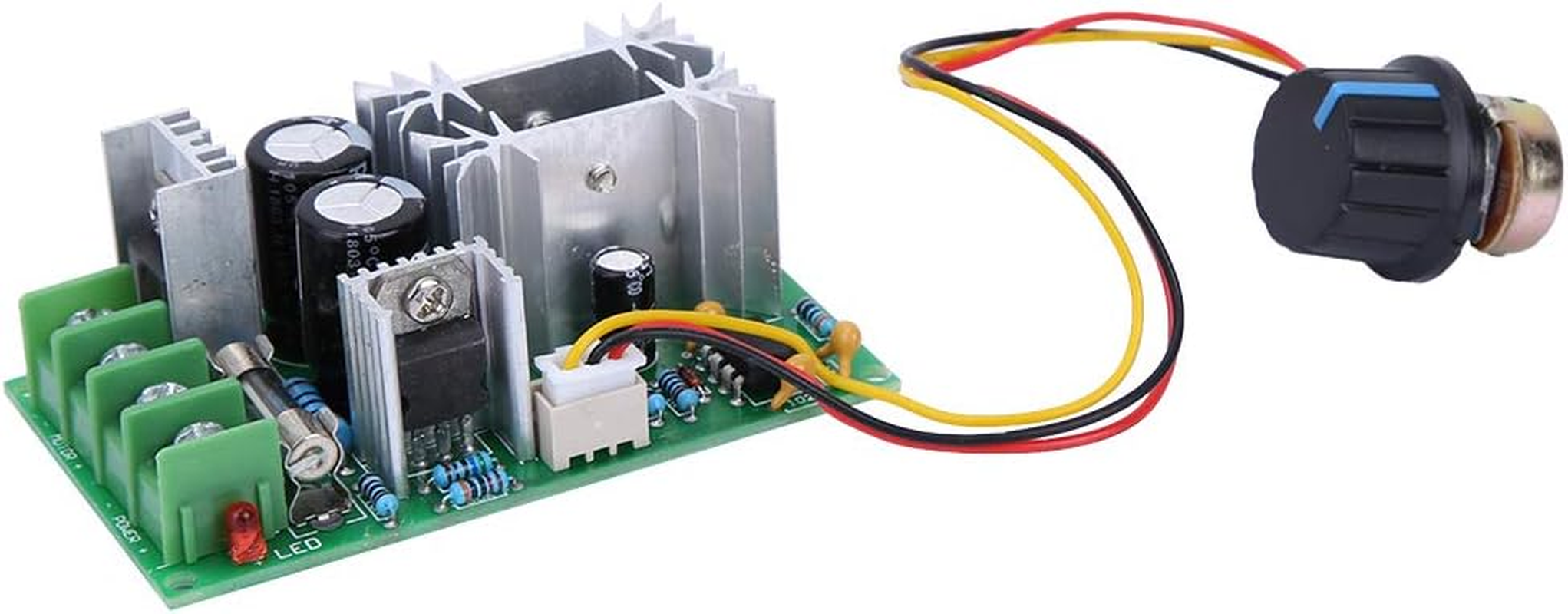 Domary DC 9-60V 20A Electric Motor Speed Controller Board PWM Speed Regulator Applicable for Various Motors image number 5