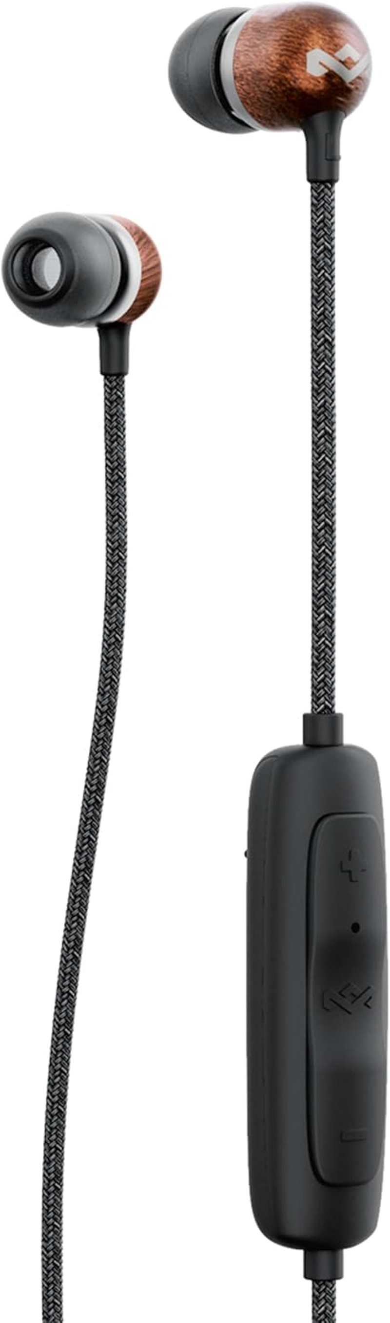 House of Marley Smile Jamaica: Wired Earphones with Microphone, Noise Isolating Design, and Sustainable Materials, Signature Black