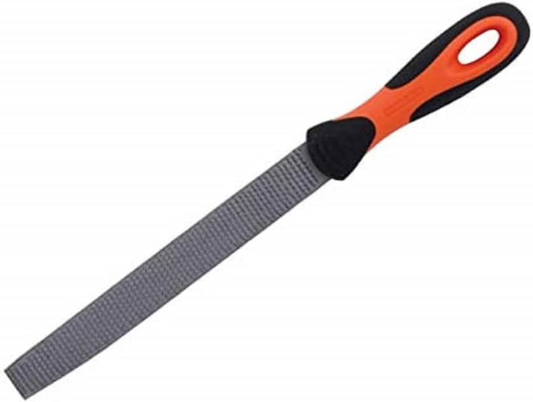 Bahco Second Cut ERGO Half-Round Rasps File with Handle, 8-Inch Length, 6-342-08-2-2 image number 1