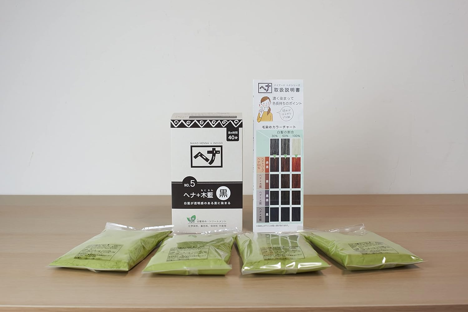 Naiad Henna + Wood Indigo, Black, 14.1 Oz (400 G) image number 5