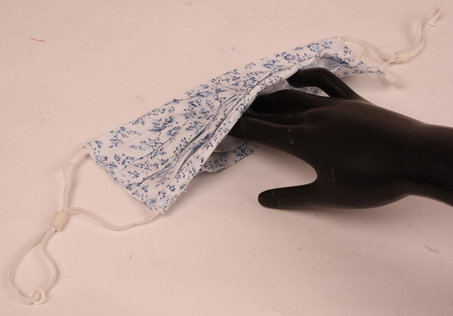 Touchstone Indian Heritage Fabric Adjustable Filter Pocket Nose Bridge Double Layer Cotton Face Mask Reusable Washable for Men, Women. image number 3