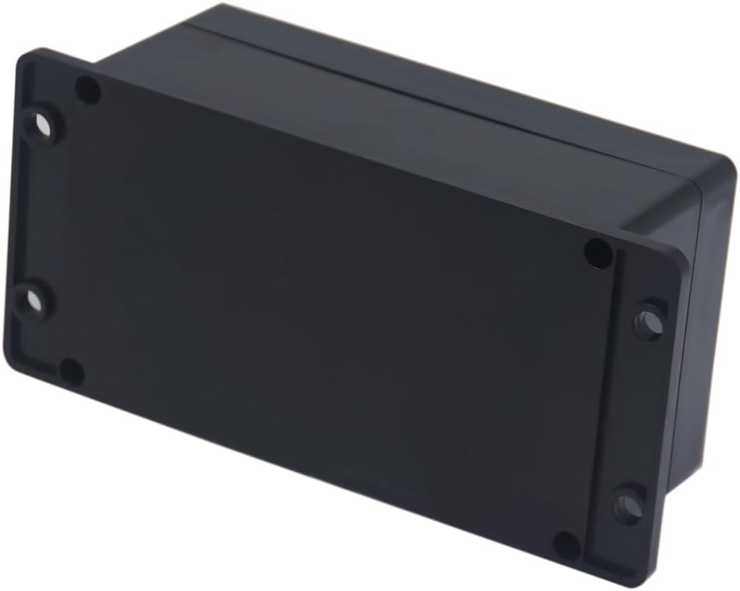 Raculety Project Box ABS Black Electrical Boxes IP65 Outdoor Waterproof Box Electronic Junction Box Fixed Ear Power Enclosure with Cable Glands for DIY Project 6.22 X 3.54 X 2.36 Inch (158X90X60Mm) image number 1