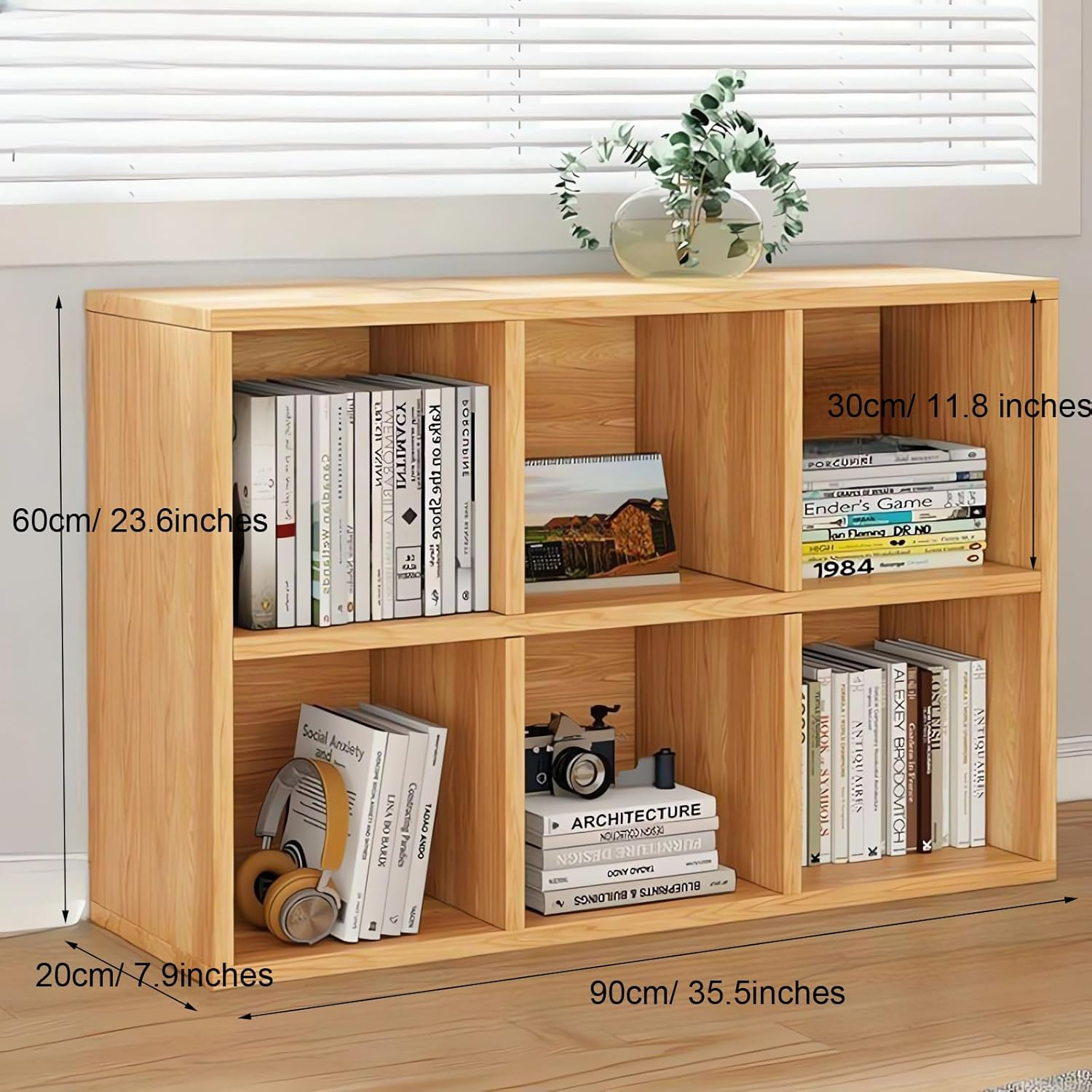 Bookcase, Home Office Storage Book Shelf, Bedroom Organizer Rack, Living Room Bookshelf A63 (C 3 Tier Gray) image number 5