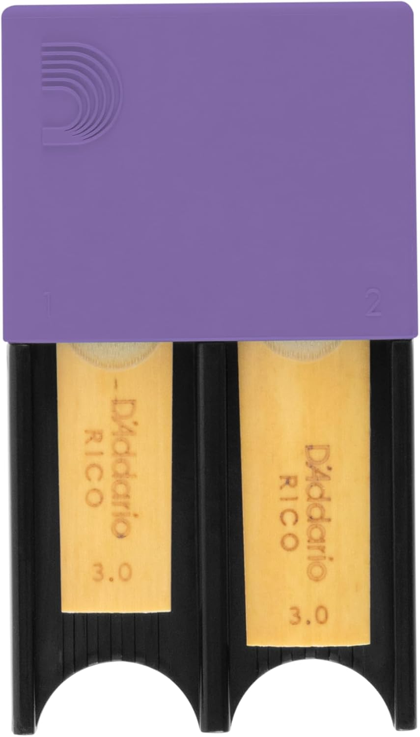 D'Addario Woodwinds Reed Guard for Bb Clarinet and Alto Saxophone, Purple image number 3