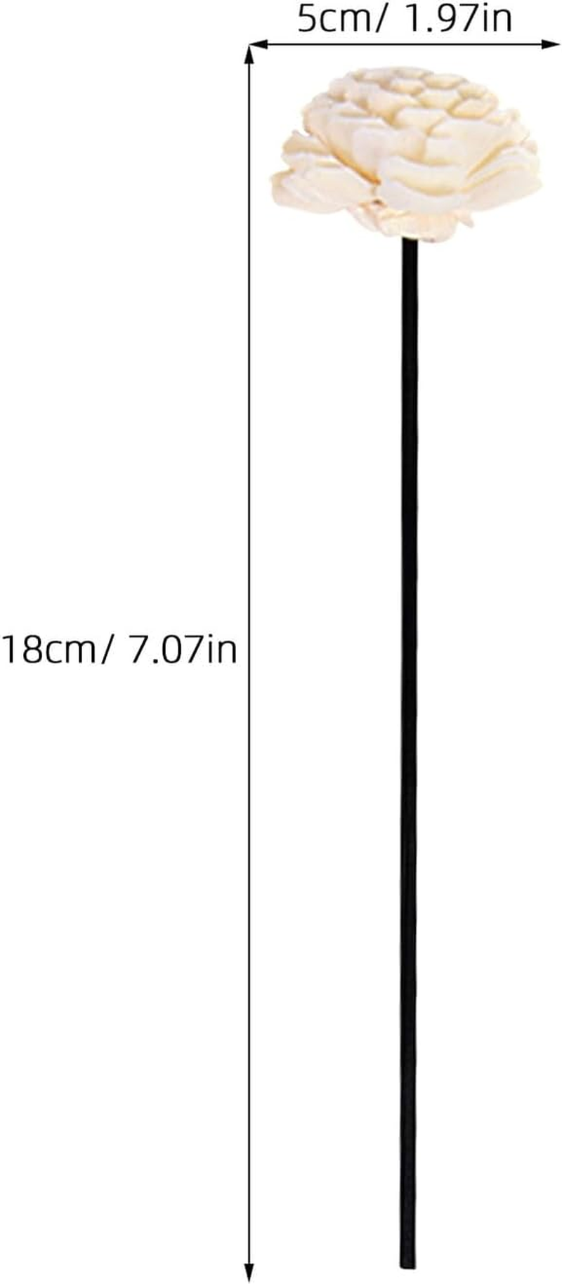 Ifundom 5Pcs Fireless Aromatherapy Rattan Reed Diffuser Sticks Rattan Fragrance Diffuser Refill Reed Oil Refill for Home Deodoriser Scent Booster Aromatherapy Stick For