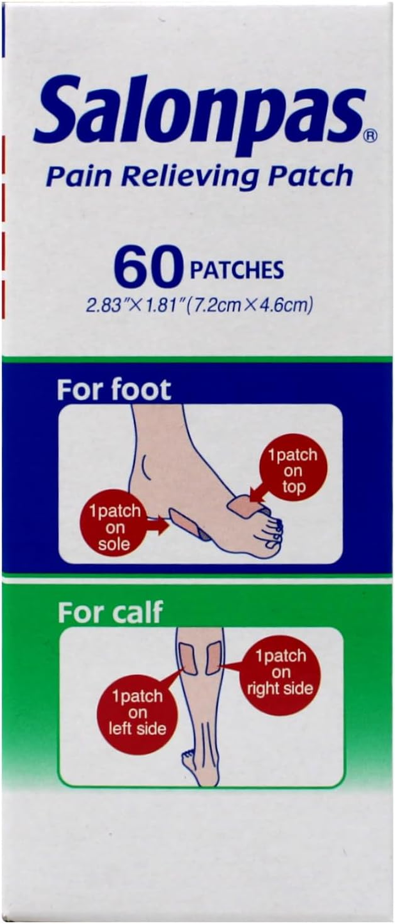 Salonpas Pain Relieving Patches, 60 Count (Pack of 2) image number 5