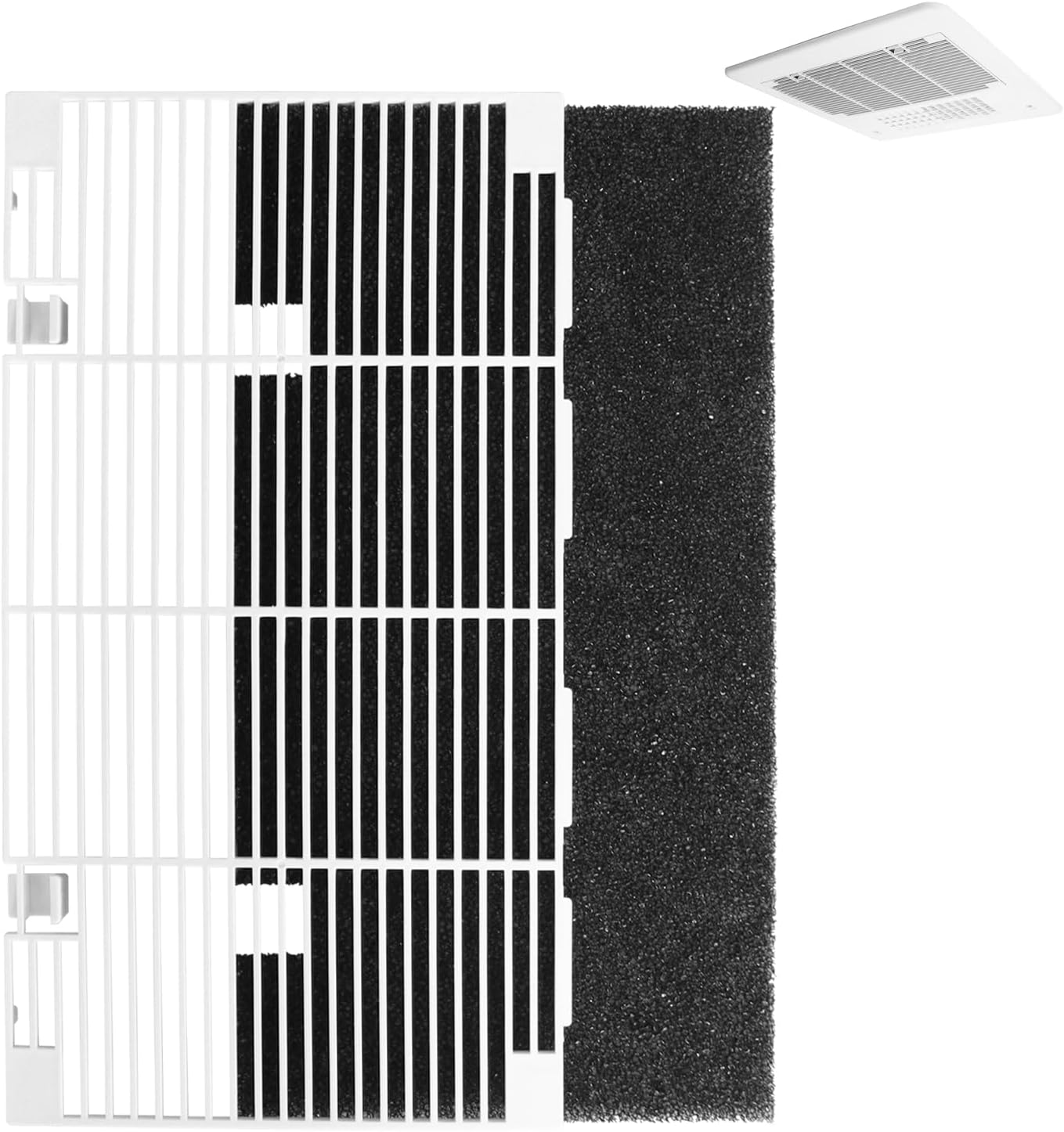 Dianrui RV A/C Cover for Dometic AC Cover Replacement for Dometic 3104928.019, Duo-Therm RV Air Conditioner Grille Replacement with RV A/C Filter (14.1" X 7.7") RV Air Conditioners Parts & Accessories image number 4