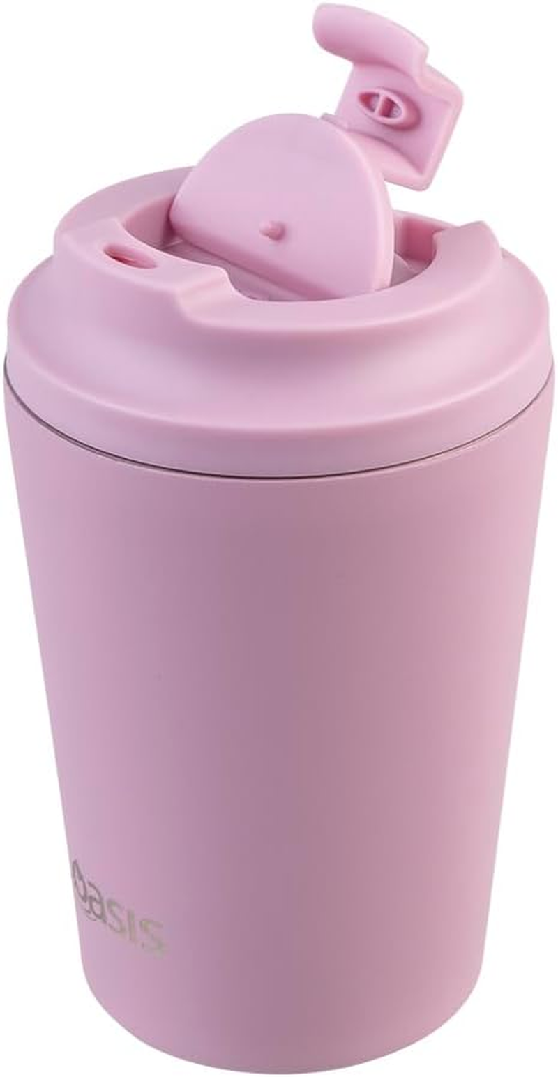 Oasis Ceramic Lined Stainless Steel Double Wall Insulated Coffee Cup 360Ml - Blush image number 6