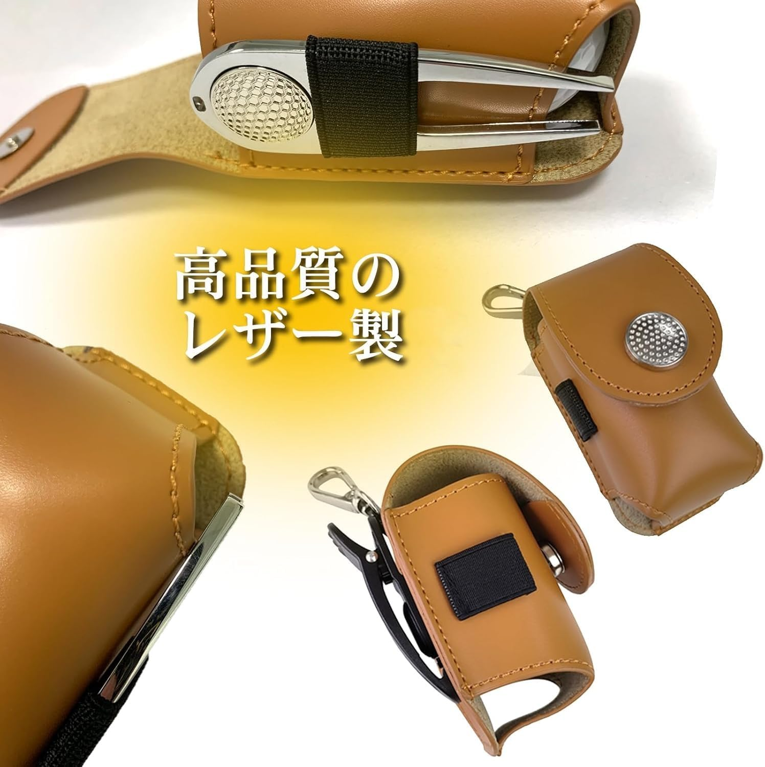 Golf Ball Case Set, Includes 3 Each of 50Mm-70Mm-90Mm Golf Tees, Includes Green Fork, Attaches to Belt image number 4