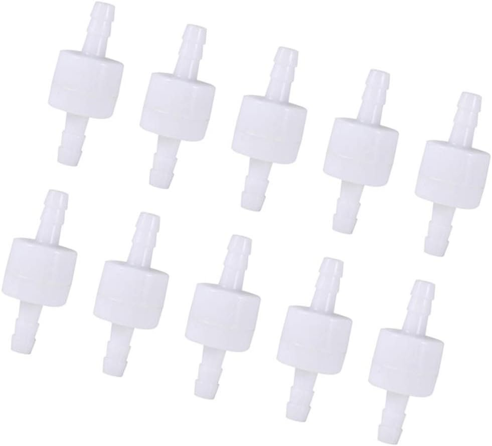 Polarlander Plastic 10Pcs/Set One-Way Non-Return Water Inline Fluids Check Valves for Fuel Gas Liquid 6Mm image number 2