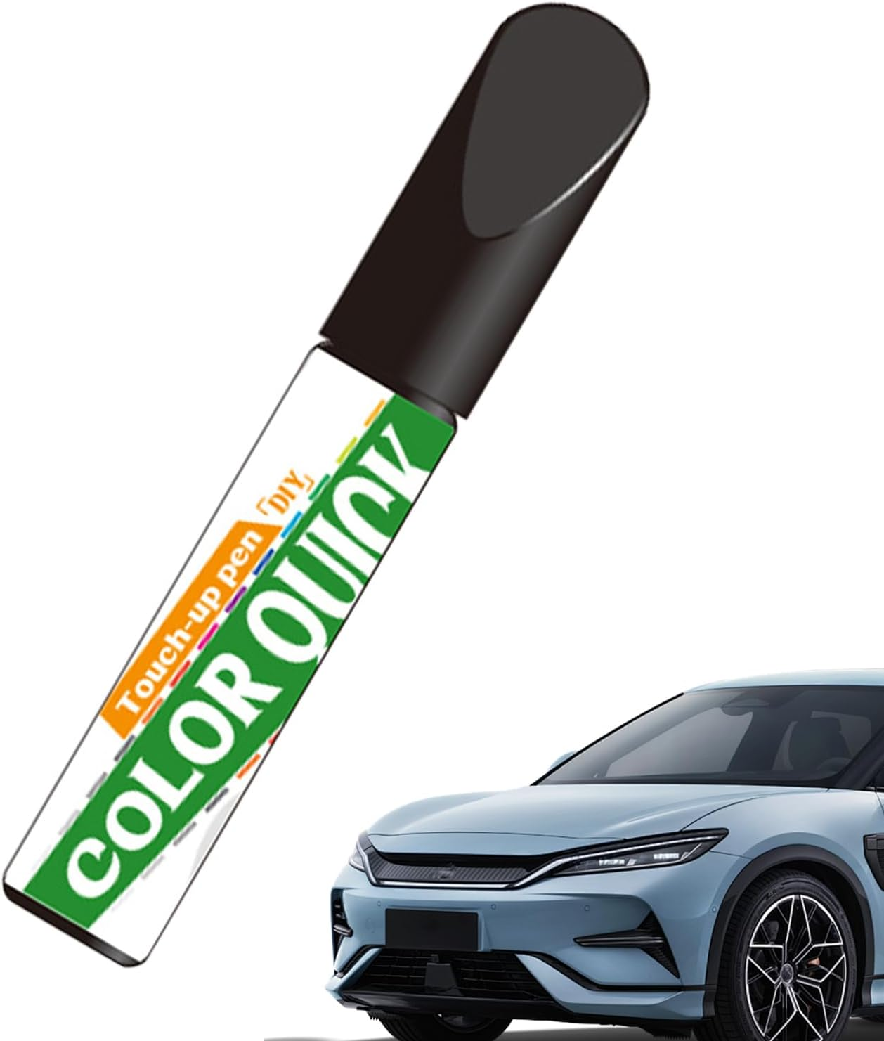 Car Paint Pen - Automotive Paint Scratch Repair Pen - Quick Fix 12Ml Care Quick Drying Remover Blemish All Car Colors Wheel Bumper Rim - Black image number 4