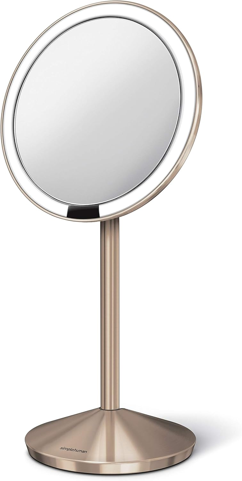 Simplehuman 5 Inch Sensor Mirror, Lighted Makeup Mirror, 10X Magnification