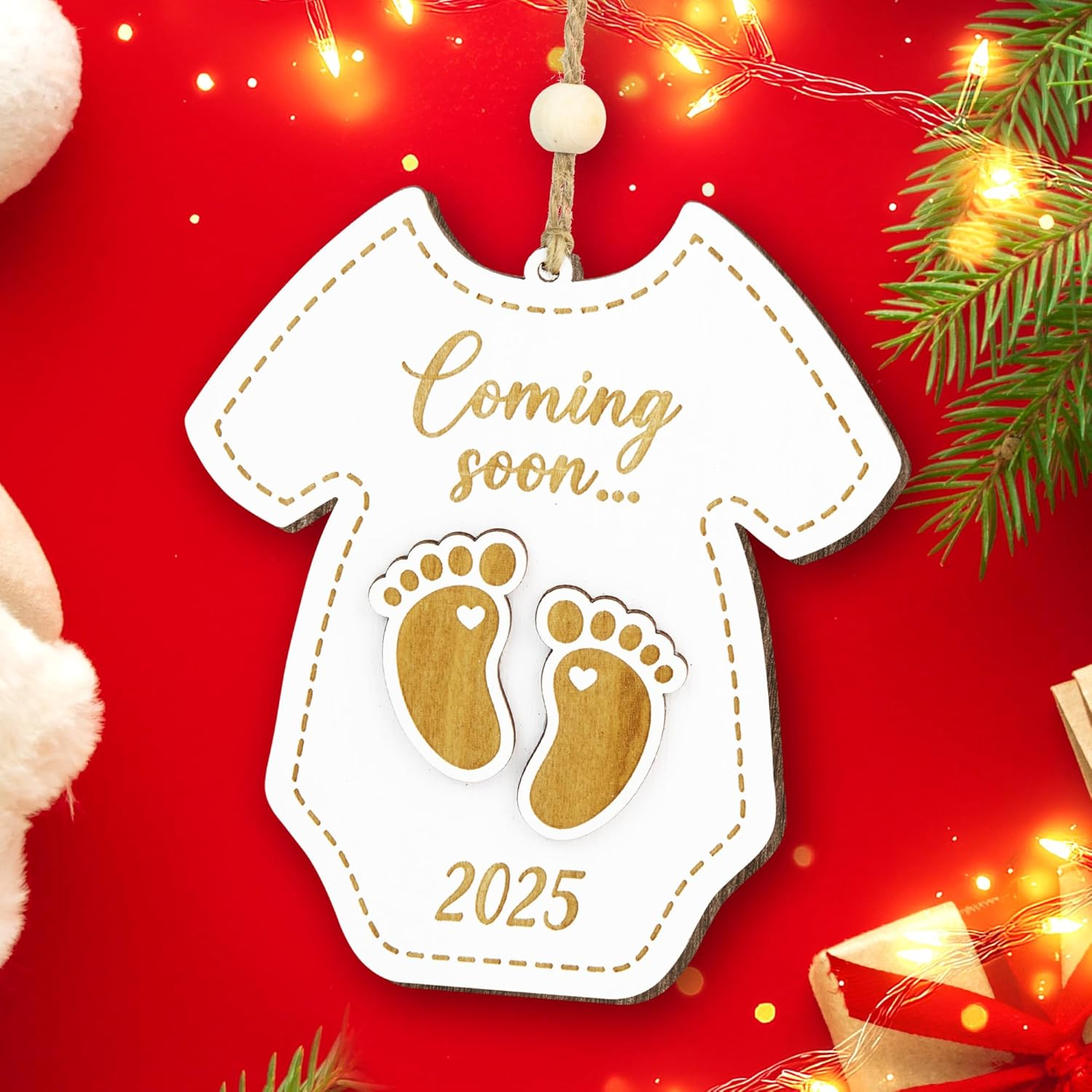 New Home Ornament 2025 - Our First Home Ornament 2025 for Christmas Tree Decorations, Christmas Ornaments New Homeowner Gifts Ideas, House Warming Gifts for Couples