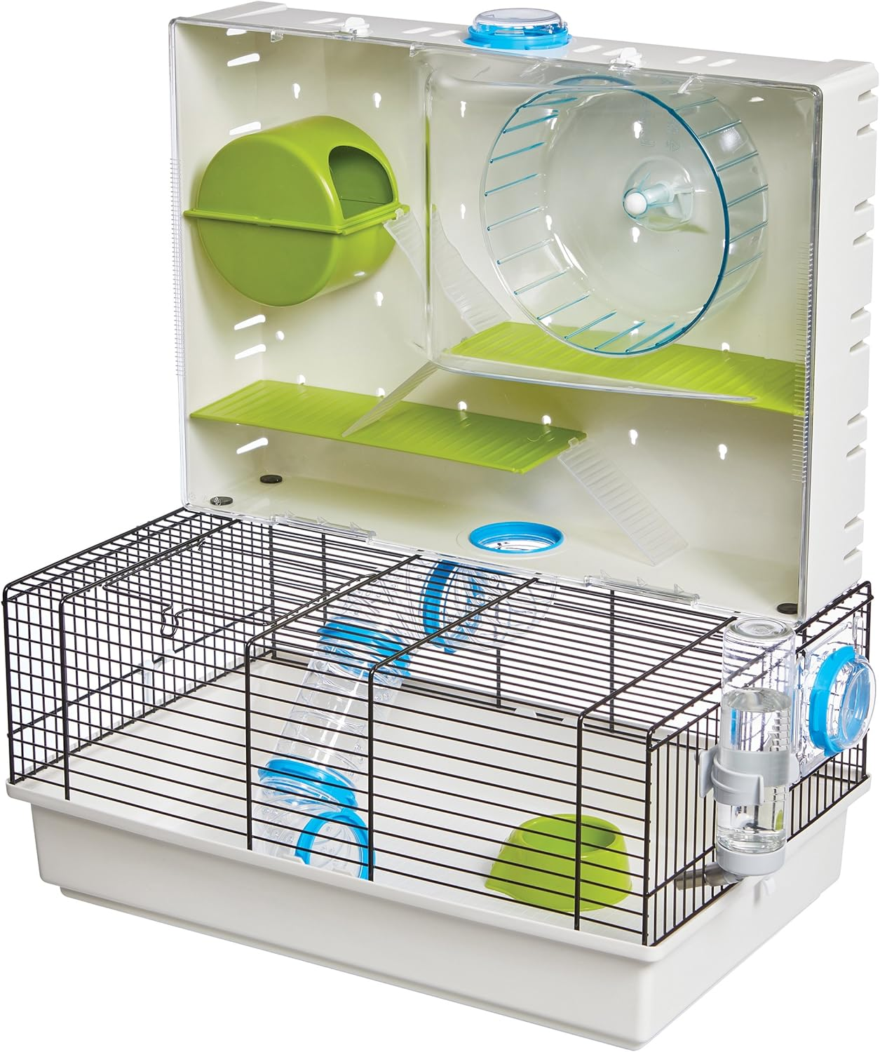 Midwest Homes for Pets Hamster Cage | Awesome Arcade Hamster Home (White) | 18.11 X 11.61 X 21.26 Inch image number 5